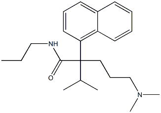 α-[3-(Dimethylamino)propyl]-α-isopropyl-N-propyl-1-naphthaleneacetamide,15039-48-2,结构式
