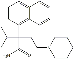 α-Изопропил-α-(2-пиперидиноэтил)-1-нафталинацетамид структура