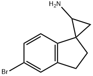 5-bromospiro[cyclopropane-2,1-indane]-1-amine 化学構造式