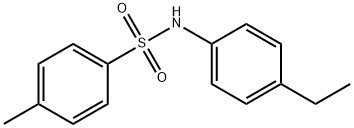 N-(4-乙基苯基)-4-甲基苯磺酰胺, 1506-96-3, 结构式