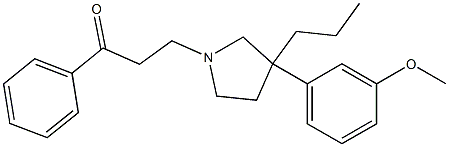 β-[3-(m-Methoxyphenyl)-3-propyl-1-pyrrolidinyl]propiophenone|