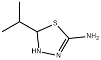1,3,4-Thiadiazol-2-amine,4,5-dihydro-5-(1-methylethyl)-(9CI) 化学構造式