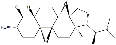 (20S)-20-(Dimethylamino)-5α-pregnane-3β,4α-diol,15112-49-9,结构式