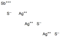 Pyrargyrite (SbAg3S3)  化学構造式