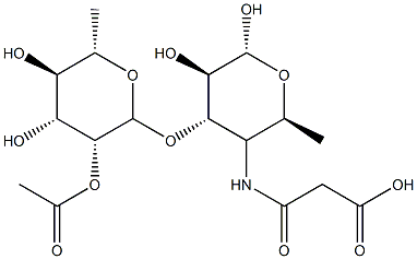 4,6-dideoxy-4-malonylaminoglucose 结构式