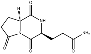 pyroglutamylglutamine diketopiperazine 化学構造式