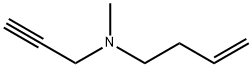 3-Buten-1-amine,N-methyl-N-2-propynyl-(9CI) Struktur