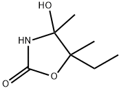 2-Oxazolidinone,5-ethyl-4-hydroxy-4,5-dimethyl-(9CI) Struktur