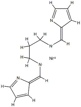 (N,N'-propylenebis(2-pyrrolylmethyleneaminato))nickel(II) Structure