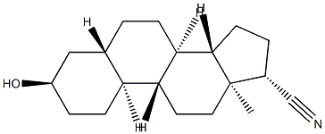 3-hydroxy-5-estrane-17-carbonitrile Structure