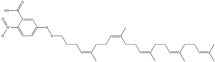 3-carboxy-4-nitrophenyldithio-1,1',2-trisnorsqualene,151868-50-7,结构式