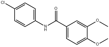 N-(4-chlorophenyl)-3,4-dimethoxybenzamide,1522-77-6,结构式
