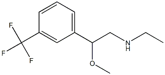 N-エチル-β-メトキシ-3-(トリフルオロメチル)フェネチルアミン 化学構造式