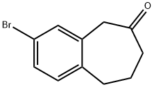3-溴-8,9-二氢-5H-苯并[7]环庚烯-6(7H)-酮,152356-67-7,结构式