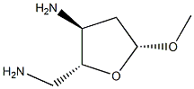 beta-D-erythro-Pentofuranoside, methyl 3,5-diamino-2,3,5-trideoxy- (9CI) 化学構造式