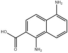 2-Naphthalenecarboxylicacid,1,5-diamino-(9CI) Struktur