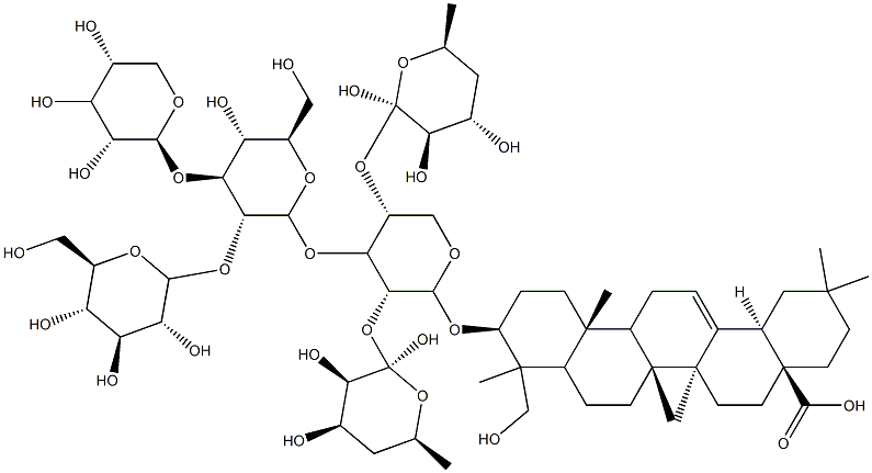 川续断皂苷IX, 152406-43-4, 结构式