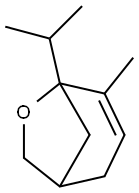 6-Oxabicyclo[3.2.1]oct-3-ene,4-methyl-5-(1-methylethyl)-(9CI) 化学構造式