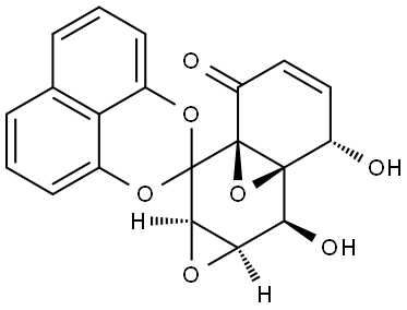 Cladospirone bisepoxide Struktur