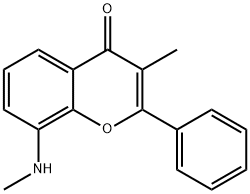 4H-1-Benzopyran-4-one,3-methyl-8-(methylamino)-2-phenyl-(9CI),152737-80-9,结构式