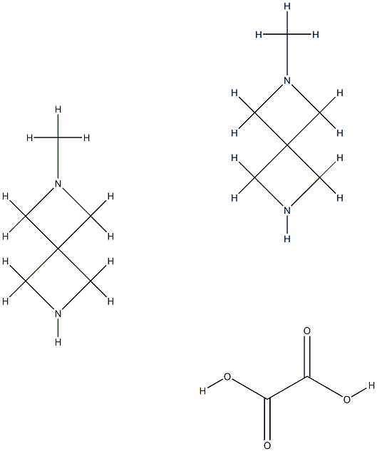 2-甲基-2,6-二氮杂螺[3,3]庚烷草酸盐(2:1) 结构式
