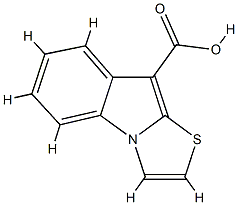 噻唑并[3,2-A]吲哚-9-羧酸 结构式