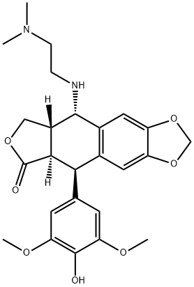 4'-O-demethyl-4-((2''-(dimethylamino)ethyl)amino)-4-desoxypodophyllotoxin Structure