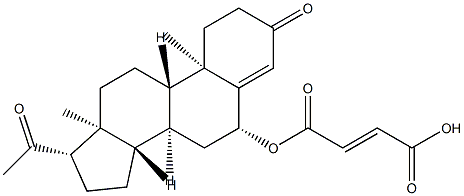 progesterone 6-hemimaleate 结构式