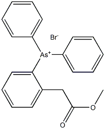 Arsonium,(2-methoxy-2-oxoethyl)triphenyl-, bromide (1:1) Structure