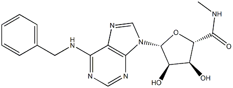 5'-(N-methylcarboxamido)-N(6)-benzyladenosine,152918-15-5,结构式