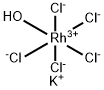 dipotassium aquapentachlororhodate,15306-82-8,结构式