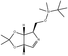 4H-1,3-Dioxolo4,5-cpyrrole, 4-(1,1-dimethylethyl)dimethylsilyloxymethyl-3a,6a-dihydro-2,2-dimethyl-, (3aR,4R,6aS)-|(3AR,4R,6AS)-4-[[[(叔丁基)二甲基硅烷基]氧基]甲基]-3A,6A-二氢-2,2-二甲基-4H-1,3-二氧杂环戊烯并[4,5-C]吡咯