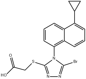 Lesinurad Impurity 4 化学構造式