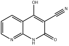 1,8-Naphthyridine-3-carbonitrile,1,2-dihydro-4-hydroxy-2-oxo-(9CI) 结构式