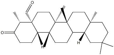 3-Oxo-D:A-friedooleanan-24-al Struktur