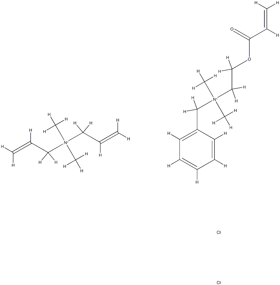 Benzenemethanaminium, N,N-dimethyl-N-2-(1-oxo-2-propenyl)oxyethyl-, chloride, polymer with N,N-dimethyl-N-2-propenyl-2-propen-1-aminium chloride Structure
