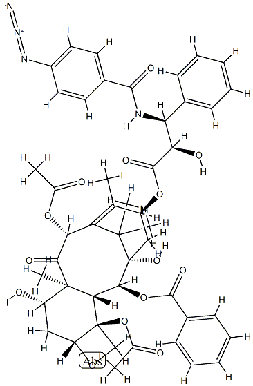 3'-(4-azidobenzamido)taxol Structure