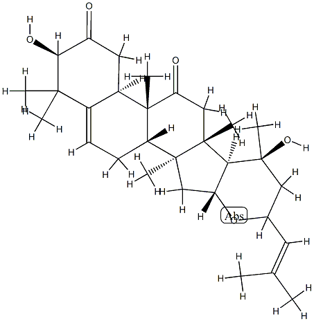 (9β,10α)-16α,23-Epoxy-3β,20-dihydroxy-9-methyl-19-norlanosta-5,24-diene-2,11-dione Structure