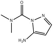 1H-Pyrazole-1-carboxamide,5-amino-N,N-dimethyl-(9CI) 化学構造式