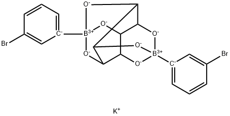 Bis(3-bromophenylboronic Acid) scyllo-Inositol Complex Dipotassium Pentahydrate Structure