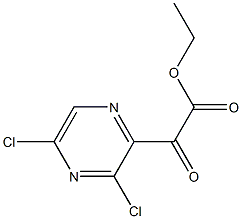 乙基 2-(3,5-二氯吡嗪-2-基)-2-氧亚基醋酸盐,1539296-54-2,结构式
