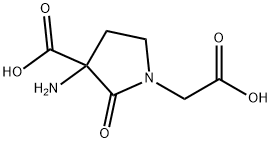 1-Pyrrolidineaceticacid,3-amino-3-carboxy-2-oxo-(9CI) Structure