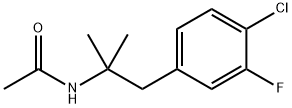 N-(1-(4-chloro-3-fluorophenyl)-2-methylpropan-2-yl)acetamide(WXC05919) Structure