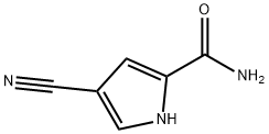 1H-Pyrrole-2-carboxamide,4-cyano-(9CI) 结构式
