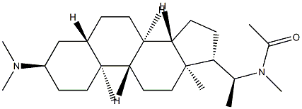 N-[(20S)-3α-Dimethylamino-5α-pregnan-20-yl]-N-methylacetamide,15437-92-0,结构式