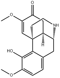 5,6-Didehydro-4-hydroxy-3,6-dimethoxymorphinan-7-one Structure