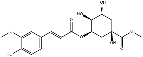 Methyl 5-O-feruloylquinate Struktur