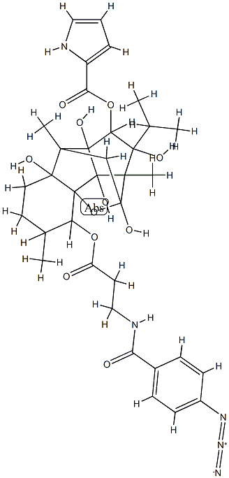 10-O-(3-(4-azidobenzamido)propionyl)ryanodine Structure