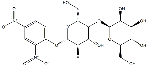 2',4'-dinitrophenyl-2-deoxy-2-fluorocellobioside Structure
