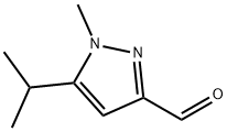 1H-Pyrazole-3-carboxaldehyde,1-methyl-5-(1-methylethyl)-(9CI) Struktur